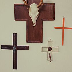 壁/天井/十字架オブジェ/十字架作りました♪のインテリア実例 - 2017-06-25 23:40:52
