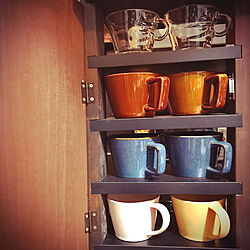 コーヒーカップ/DIY/茶色が好き/たなDIY/棚...などのインテリア実例 - 2020-09-21 23:07:37