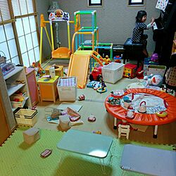 部屋全体/和室をキッズスペースに/和室/おもちゃ収納/おもちゃ部屋...などのインテリア実例 - 2016-12-22 09:24:04