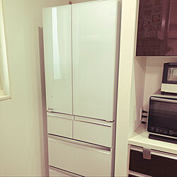 冷蔵庫買い替え/白い冷蔵庫/家電/MITSUBISHI冷蔵庫/冷蔵庫...などのインテリア実例 - 2020-09-02 14:54:07