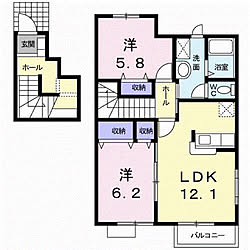 大東建託　賃貸　2LDK/間取り/部屋全体のインテリア実例 - 2021-01-11 20:13:50