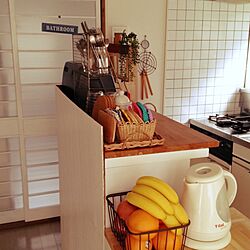キッチン/板壁/DIY/セリアのインテリア実例 - 2014-03-25 09:25:57
