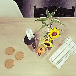 リビング/roomdeco/花/IKEA/テーブルのインテリア実例 - 2016-08-23 20:24:55