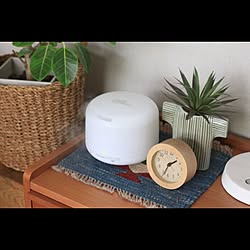 ベッド周り/無印良品/観葉植物/リサラーソン/ニトリ目覚まし時計...などのインテリア実例 - 2016-06-24 23:58:07