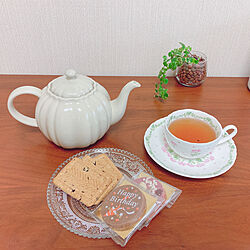 おうちカフェ/カップアンドソーサー/紅茶のある暮らし/紅茶好き/紅茶...などのインテリア実例 - 2023-07-01 22:09:52