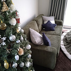 リビング/クリスマスツリー150cm/クリスマス/ニトリ/セリア...などのインテリア実例 - 2022-12-06 09:18:31