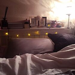 ベッド周り/IKEA/100均/照明/ニトリのインテリア実例 - 2016-02-02 22:08:07