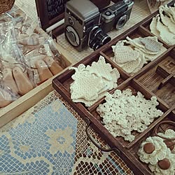 部屋全体/セリア/コットン毛糸/ハンドメイド/lovelyzakkaさん♥...などのインテリア実例 - 2014-12-22 00:19:32