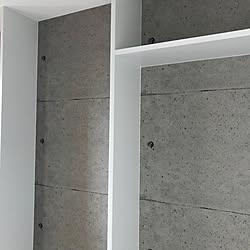 コンクリート打ちっぱなし サンゲツクロス 壁 天井 シューズクロークのインテリア実例 17 03 13 01 11 41 Roomclip ルームクリップ