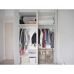 棚/IKEA/マワハンガー/衣類収納/整理整頓...などのインテリア実例 - 2018-12-29 14:41:40