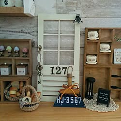 棚/いいね、フォロー本当に感謝です♡/ハンドメイド雑貨/ハンドメイド/かぎ編み...などのインテリア実例 - 2017-07-10 12:25:33