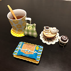机/ミドレンジャー君とおやつタイム◡̈♡/ナチュラルキッチン♡/Daiso/mi-maちゃんのミニミニカフェセット✩...などのインテリア実例 - 2019-01-31 19:16:41