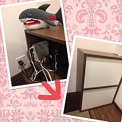 ニトリのカラーボックス 安全対策 コーナーガード 赤ちゃんのいる暮らしのインテリア実例 12 05 14 34 46 Roomclip ルームクリップ