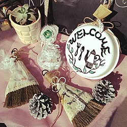 玄関/入り口/今頑張ってます♪/クリスマスライトスタンド/クリスマスリバーシブル正月用/ホワイト...などのインテリア実例 - 2014-11-28 12:43:01