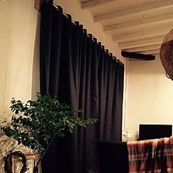 ニトリ ハトメのカーテンのインテリア実例 Roomclip ルームクリップ