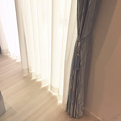 カーテンレール取り付け完了 ナフコ21スタイル リビング カーテン 木製ブラインドのインテリア実例 19 07 11 09 24 11 Roomclip ルームクリップ