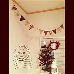 壁/天井/ルーバー/ナチュラルキッチンのリース/クリスマスツリー/Rikoさん...などのインテリア実例 - 2013-11-21 23:39:52