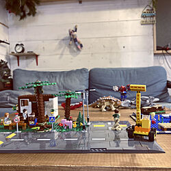 テーブルdiy/DIY/LEGO/デニム/板壁...などのインテリア実例 - 2021-03-21 18:20:09