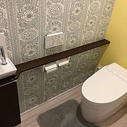 バス トイレ 黄緑の壁紙のインテリア実例 Roomclip ルームクリップ バス トイレ 黄緑の壁紙のインテリア実例 Roomclip ルームクリップ