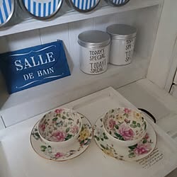 花モチーフ/カップ&ソーサー/ボーセラーツのインテリア実例 - 2015-05-17 21:36:17