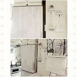 キッチン/いつもいいねやコメありがとうございます♡/満足/キレイに貼れた/リメイクシート木目調...などのインテリア実例 - 2017-03-21 08:03:58