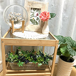 IKEAガラス容器/和室/ハンドメイド/庭に咲く花/ハンドメイド...などのインテリア実例 - 2020-05-16 22:17:50