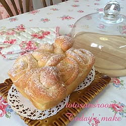 手づくりパン♡/ローラアシュレイのミトン/クッキーの形の鍋敷き♡/ケーキドーム/はんどめいど♪...などのインテリア実例 - 2015-07-28 14:31:55
