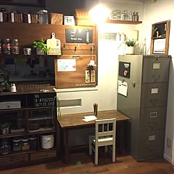 玄関 入り口 家具diy 木製ロッカー風 学校用品の収納場所 Diy などのインテリア実例 18 01 09 09 51 51 Roomclip ルームクリップ