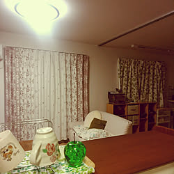 カーテンレール取り付け完了 ナフコ21スタイル リビング カーテン 木製ブラインドのインテリア実例 19 07 11 09 24 11 Roomclip ルームクリップ