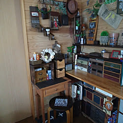 玄関/入り口/台DIY/メークする場所★/ブルックリンチェアー**/今日はお休み♪...などのインテリア実例 - 2018-07-25 18:09:59