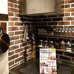 キッチン/ムック本/セリア/スパイスラック/掲載誌...などのインテリア実例 - 2017-03-17 22:12:19