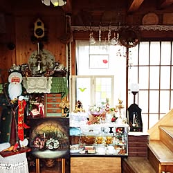 部屋全体/リビング*メインディスプレイ/クリスマスの設え.:*✧/100均品とのコラボ/クリスマス...などのインテリア実例 - 2015-11-28 17:23:00