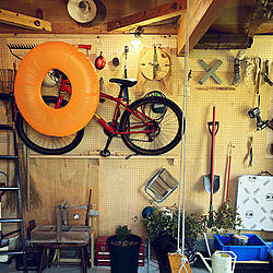 ガラクタ/手作り/パンチングボード/DIY/自転車小屋...などのインテリア実例 - 2022-09-11 14:04:54