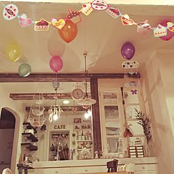 カラフル 風船ディスプレイ お誕生日 ファンシー パステルカラー などのインテリア実例 16 03 21 01 38 02 Roomclip ルームクリップ
