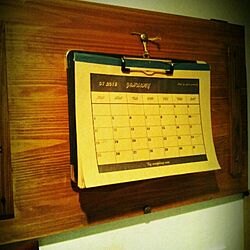 壁/天井/カレンダー/カレンダー2015/セリア/学校のプリント隠してます...などのインテリア実例 - 2015-01-22 16:52:50