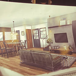部屋全体/ハモサ コンプトンランプ/ACME FURNITURE/インテリアファン/インダストリアル...などのインテリア実例 - 2019-01-04 18:29:27
