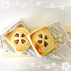余った食パンでアップルパイ/バナナパイ作ってみました/100均 /セリア/インテリアじゃなくてごめんなさい...などのインテリア実例 - 2017-04-18 10:34:47
