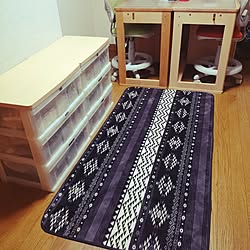 しまむらのクッション 勉強机とキッチンどっちもいける椅子 子供椅子 Roomclipアンケート リビングのインテリア実例 21 01 12 13 16 06 Roomclip ルームクリップ