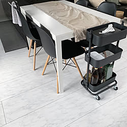 IKEA/スリムトローリー/山善収納部/山善/収納...などのインテリア実例 - 2019-08-25 20:57:23