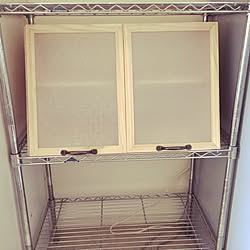 食器棚/食器棚DIY/makomiさんのショーケースを参考に♡/DIY/賃貸でも諦めない!...などのインテリア実例 - 2016-09-11 10:36:16