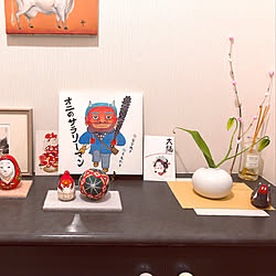 雛人形 はーとぼっくす工房 双子 Ikea 古道具 などのインテリア実例 02 08 19 42 51 Roomclip ルームクリップ