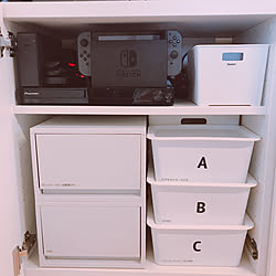 棚 無印ポリプロピレンケース 無印 コピー用紙収納 ダイソー などのインテリア実例 18 11 01 17 07 59 Roomclip ルームクリップ