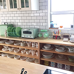 キッチン/ファイヤーキング/AMERICANHOUSE/fireking/Shelf...などのインテリア実例 - 2018-03-17 01:14:19