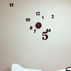 壁/天井/壁掛け時計/時計/壁のインテリア実例 - 2012-11-19 23:52:08