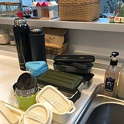 見せるシンク/新キュキュットポンプ/キッチン/いいね!ありがとうございます♪/いいね!押し逃げすみません(。>д<)...などのインテリア実例 - 2019-07-23 00:00:01