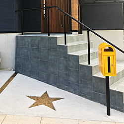 玄関 入り口 外構工事 アイアン手すり ラベンダー 外構 などのインテリア実例 18 01 28 11 50 00 Roomclip ルームクリップ