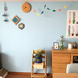 部屋全体/子ども椅子/こどもと暮らす。/ナチュラルインテリア/マンション暮らし...などのインテリア実例 - 2018-07-05 11:12:12