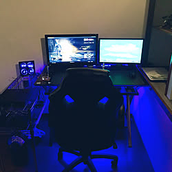 ゲーム部屋 Diy 机のインテリア実例 04 13 09 21 Roomclip ルームクリップ