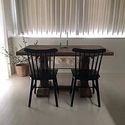 部屋全体/寂しいダイニング/ウィンザーチェア/オリーブの木/ダイニングテーブル&チェア...などのインテリア実例 - 2017-03-08 11:19:29
