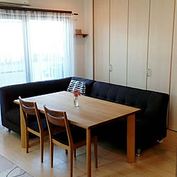 買ってよかったモノ ニトリ 飛騨家具 飛騨産業 ダイニングソファ などのインテリア実例 16 05 12 09 19 22 Roomclip ルームクリップ